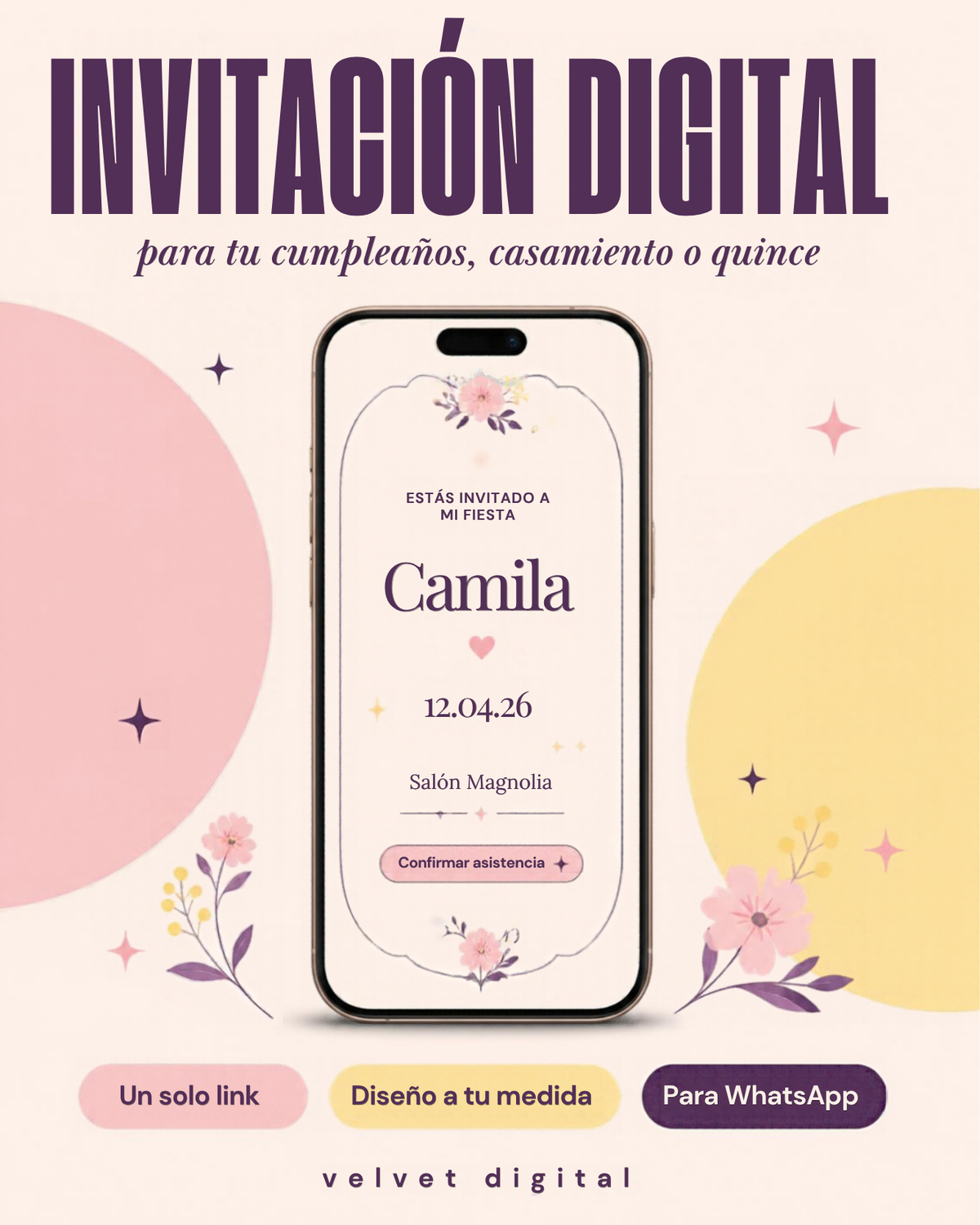 Invitación digital personalizada - Tu historia suena