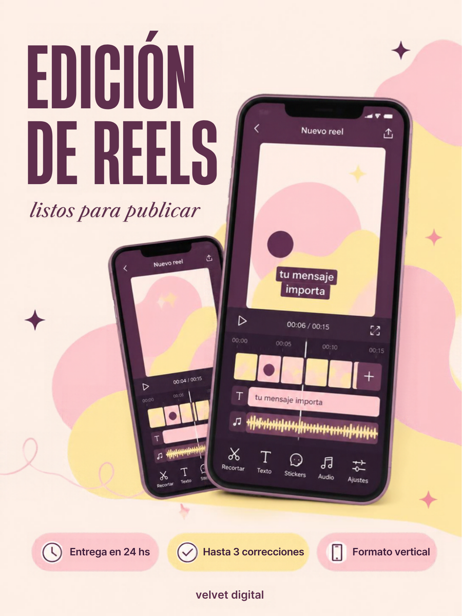 Edición de reels y videos para redes