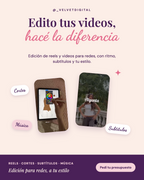 Edición de reels y videos para redes - Velvet Digital
