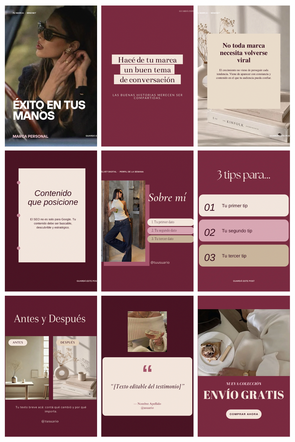 Pack Completo · +500 plantillas editables de Canva