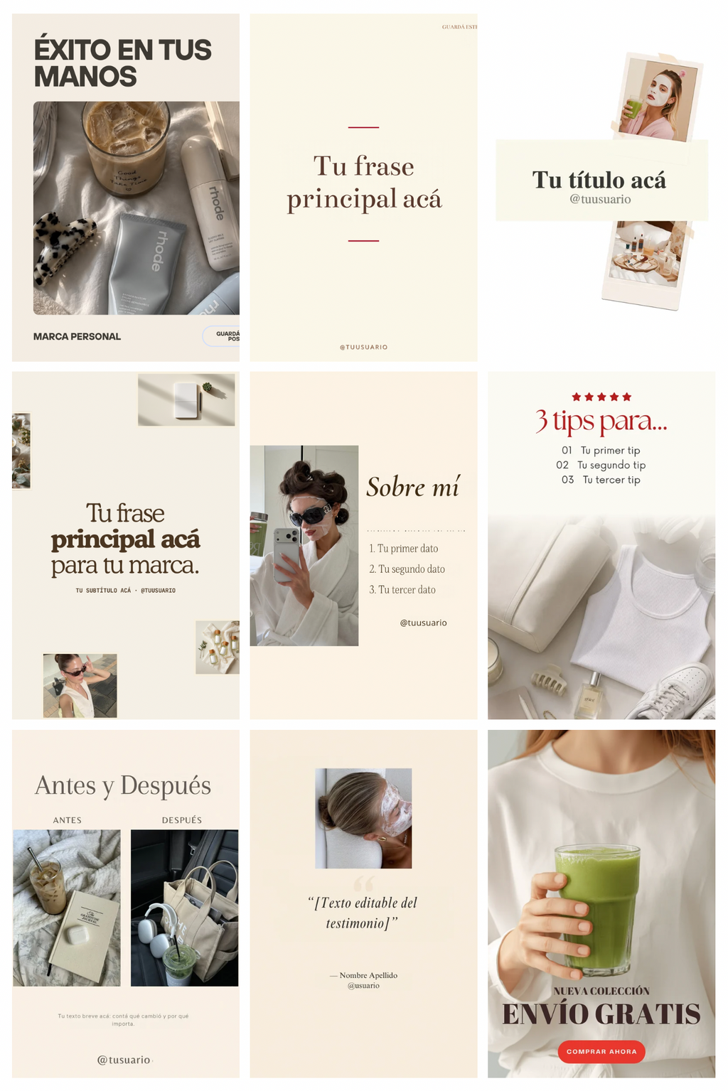 Pack Completo · +500 plantillas editables de Canva