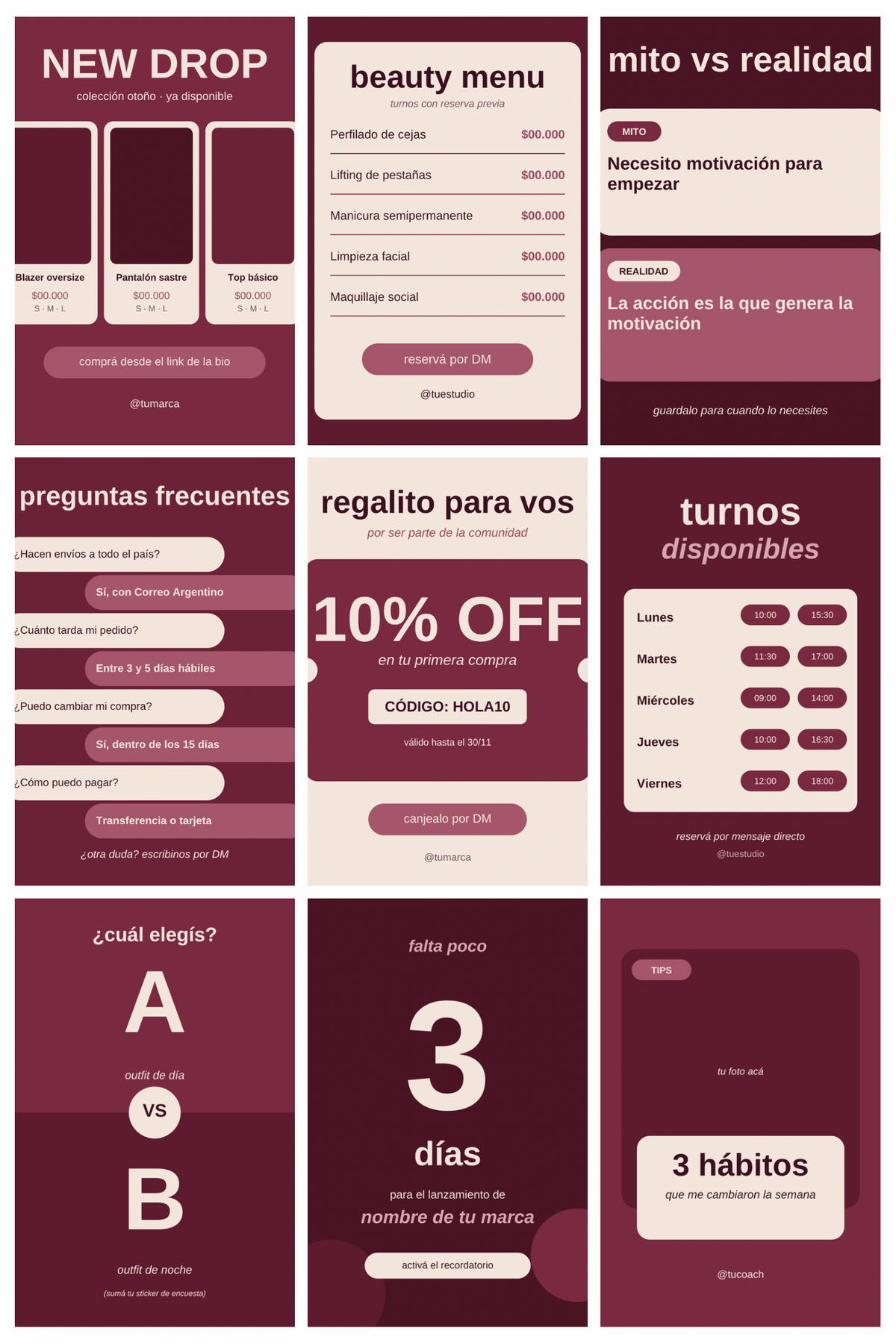 Pack Completo · +500 plantillas editables de Canva