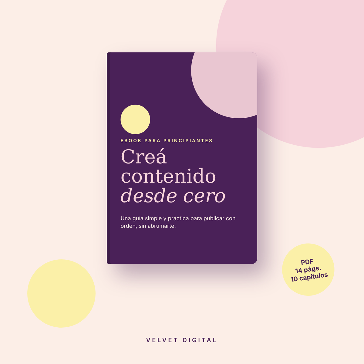 Ebook · Creá contenido desde cero (guía para principiantes)